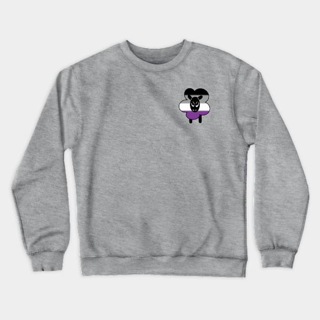 Proud Asexual Rainbow Sheep Crewneck Sweatshirt by Emberpixie